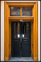 Door of circuit court, Old Courthouse. Gateway Arch National Park ( color)