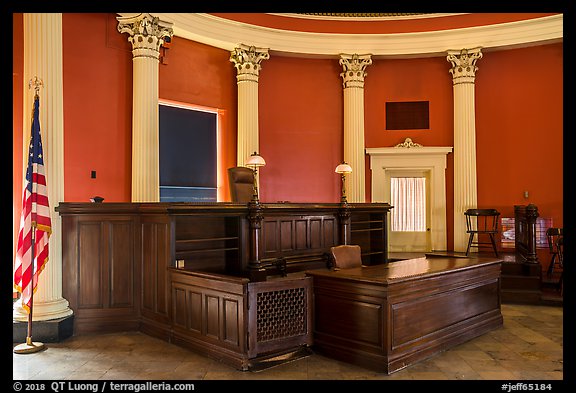 Circuit court 13 restored to 1910 appearance, Old Courthouse. Gateway Arch National Park (color)