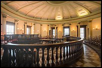 Circuit court 4 with balustrade, Old Courthouse. Gateway Arch National Park ( color)