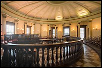 Circuit court 4 with balustrade, Old Courthouse. Gateway Arch National Park ( color)
