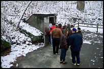 Entrance of Frozen Niagara section of the cave in winter. Mammoth Cave National Park ( color)