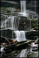 Stream cascading over limestone rocks. Mammoth Cave National Park ( color)