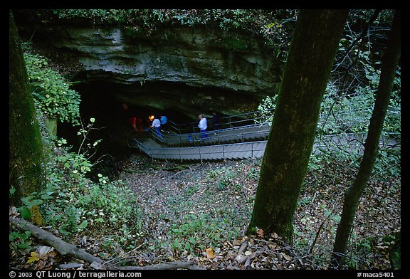 Historic entrance of the cave. Mammoth Cave National Park, Kentucky, USA.