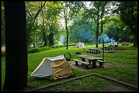 Houchin Ferry Campground. Mammoth Cave National Park, Kentucky, USA.