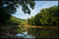 Green River in the morning, Houchin Ferry. Mammoth Cave National Park ( color)