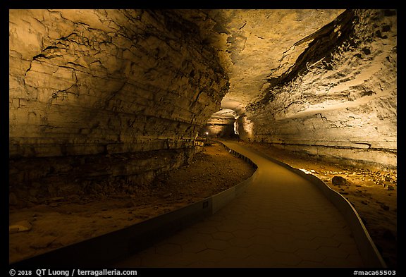 Path in cave. Mammoth Cave National Park (color)