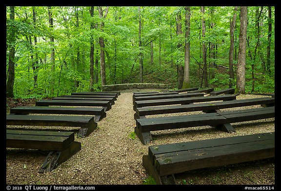 Headquarters Campground amphitheater. Mammoth Cave National Park, Kentucky, USA.