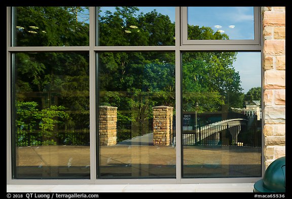 Window Reflexion Visitor Center. Mammoth Cave National Park (color)