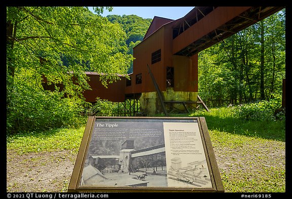 Tipple interpretive sign, Nuttallburg. New River Gorge National Park and Preserve (color)