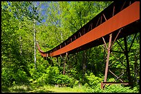 Conveyor designed by Henry Ford, Nuttallburg. New River Gorge National Park and Preserve ( color)