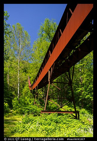 Coal Conveyor, Nuttallburg. New River Gorge National Park and Preserve (color)