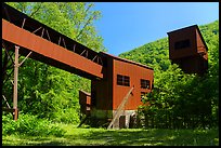 Conveyor and Tipple, Nuttallburg. New River Gorge National Park and Preserve ( color)