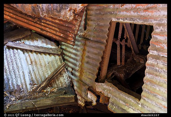 Detail of coal processing plant, Kaymoor Mine Site. New River Gorge National Park and Preserve (color)