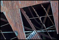 Opening in coal processing plant, Kaymoor Mine Site. New River Gorge National Park and Preserve ( color)