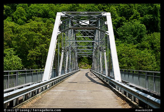 Tunney Hunsaker Bridge. New River Gorge National Park and Preserve (color)