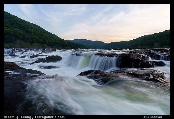 Sandstone Falls. New River Gorge National Park and Preserve (color)