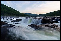 Sandstone Falls. New River Gorge National Park and Preserve ( color)