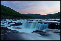 Sandstone Falls of the New River. New River Gorge National Park and Preserve ( color)