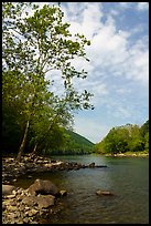 New River from Grandview Sandbar. New River Gorge National Park and Preserve ( color)