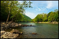 New River near Grandview Sandbar. New River Gorge National Park and Preserve ( color)