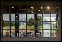 Window reflexion, Dickey Ridge Visitor Center. Shenandoah National Park ( color)