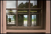 Window reflexion, Dickey Ridge Visitor Center. Shenandoah National Park ( color)