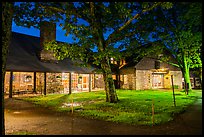 Big Meadows Lodge at night. Shenandoah National Park, Virginia, USA.