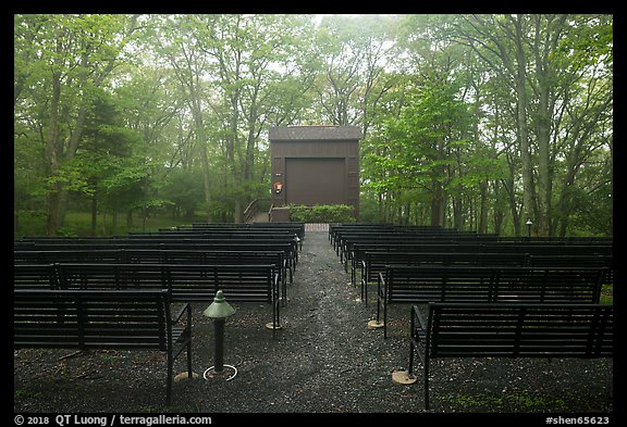 Amphitheater, Big Meadows Campground. Shenandoah National Park (color)