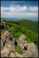 Nap on Hawksbill Mountain. Shenandoah National Park ( color)