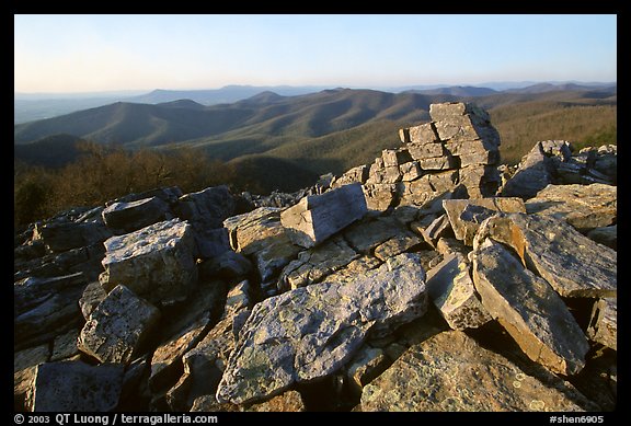 Black Rock, late afternoon. Shenandoah National Park, Virginia, USA.