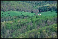 Barn in a meadow. Shenandoah National Park, Virginia, USA.