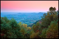 Looking west towards farmlands at sunset. Shenandoah National Park ( color)