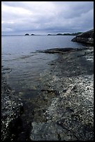 Coastline, Rainy lake. Voyageurs National Park, Minnesota, USA.