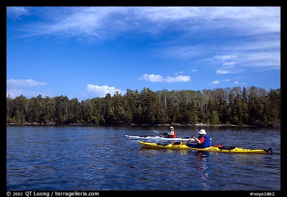 Kayakers. Voyageurs National Park (color)