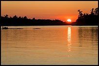 Sun setting over Kabetogama Lake. Voyageurs National Park ( color)