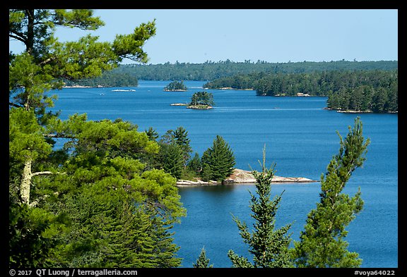 Kabetogama Lake Overlook, morning. Voyageurs National Park (color)