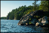 Rocks and cliffs, Grassy Bay. Voyageurs National Park ( color)