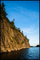 Granite cliffs, Grassy Bay. Voyageurs National Park ( color)