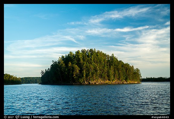 Island, Grassy Bay. Voyageurs National Park (color)