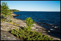 Granite slabs, Rainy Lake. Voyageurs National Park ( color)