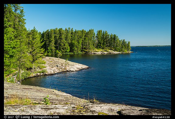Windmill Rock Cove and Rainy Lake. Voyageurs National Park (color)