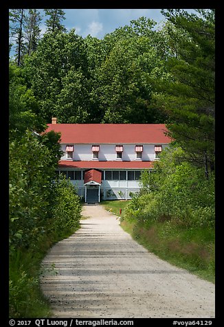 Path and Kettle Falls Hotel. Voyageurs National Park (color)