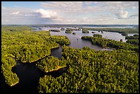 Aerial view of Namakan Narrows, Namakan Lake. Voyageurs National Park ( color)