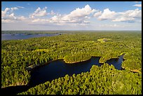 Aerial view of Namakan Narrows and Sand Point Lake. Voyageurs National Park ( color)