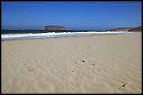 Sand with wind ripples, Cuyler Harbor, mid-day, San Miguel Island. Channel Islands National Park, California, USA. (color)