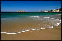 Beach, Cuyler Harbor, mid-day, San Miguel Island. Channel Islands National Park, California, USA.