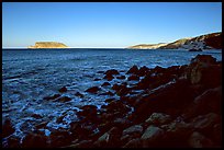 Prince Island and Cuyler Harbor, sunset, San Miguel Island. Channel Islands National Park, California, USA.