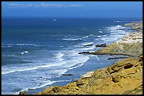 Coastline near Point Bennett , San Miguel Island. Channel Islands National Park, California, USA. (color)