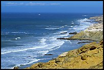 Coastline near Point Bennett , San Miguel Island. Channel Islands National Park, California, USA.