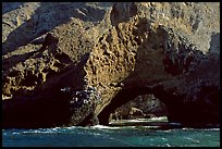 Sea arch, Santa Cruz Island. Channel Islands National Park, California, USA. (color)